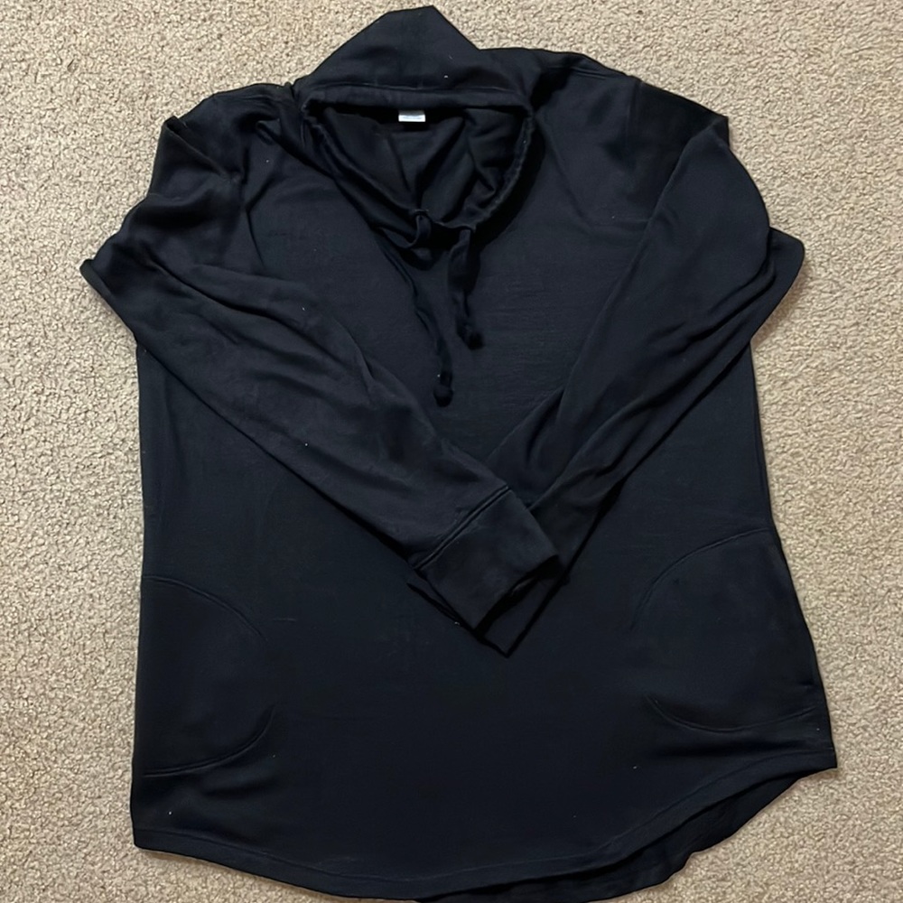 Old Navy Go Dry long sleeve cowl neck size s black